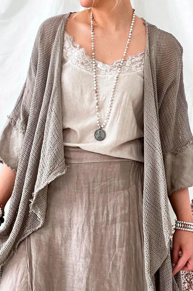 Bohemiana - White Nights Jacket - Taupe