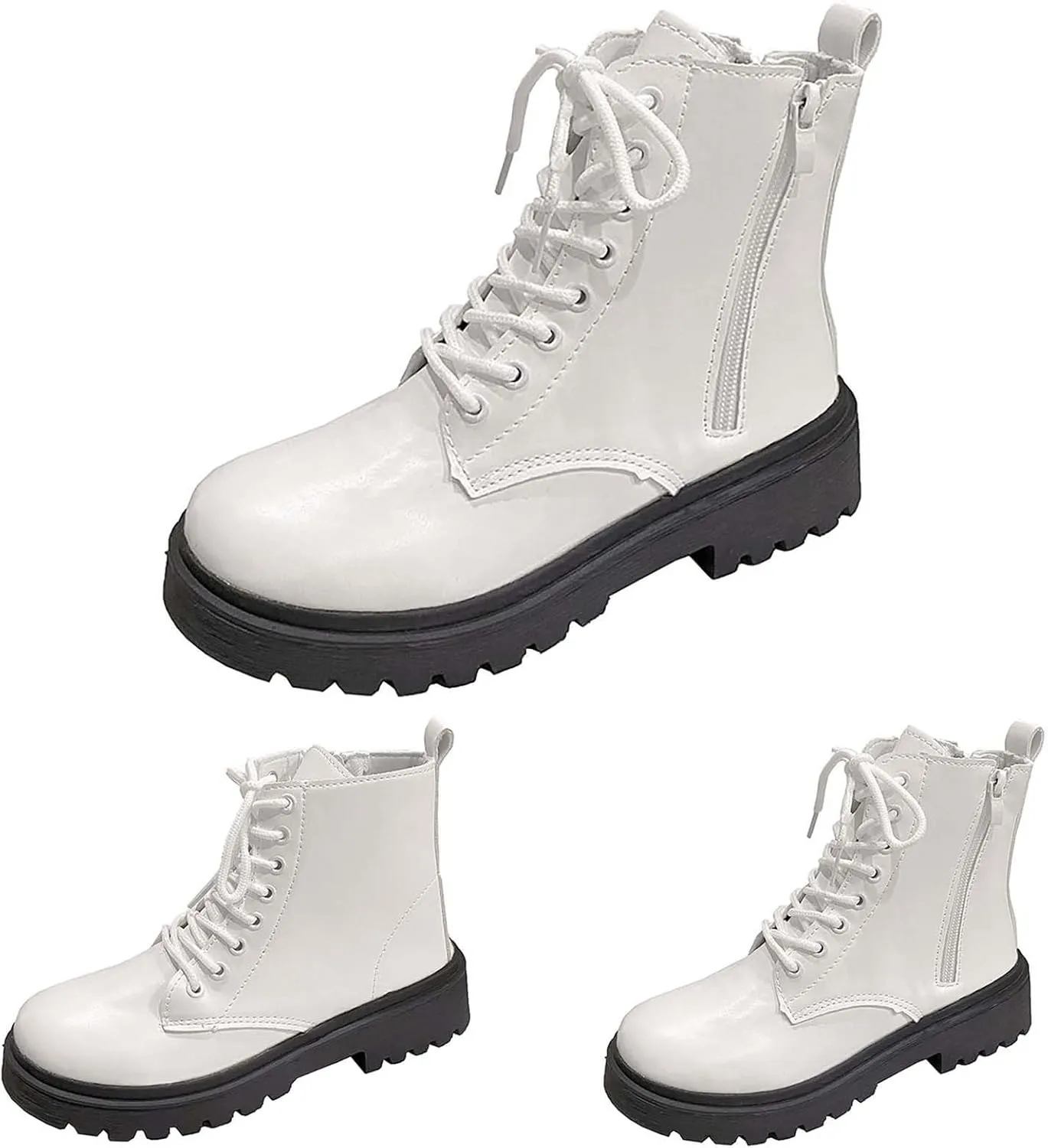 Botines Para Mujer Ankle Boots with Heel White Boots Ankle Half Boots for Women Low Heel Black Ankle Boots for Women No Heel White Ankle Boots for Women Fall