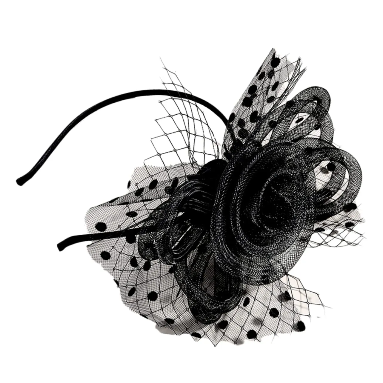Bride Hair Clip Hairband Net Gauze Headband Women Hair Hoop Headpiece for Girls Party Supplies