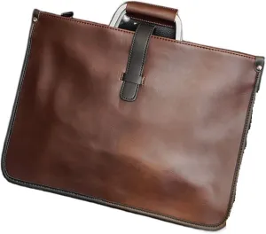 Briefcases for men Business Top-Handle Bags Men Briefcase Horse Leather Crossbody Shoulder Bag Men Laptop Bag