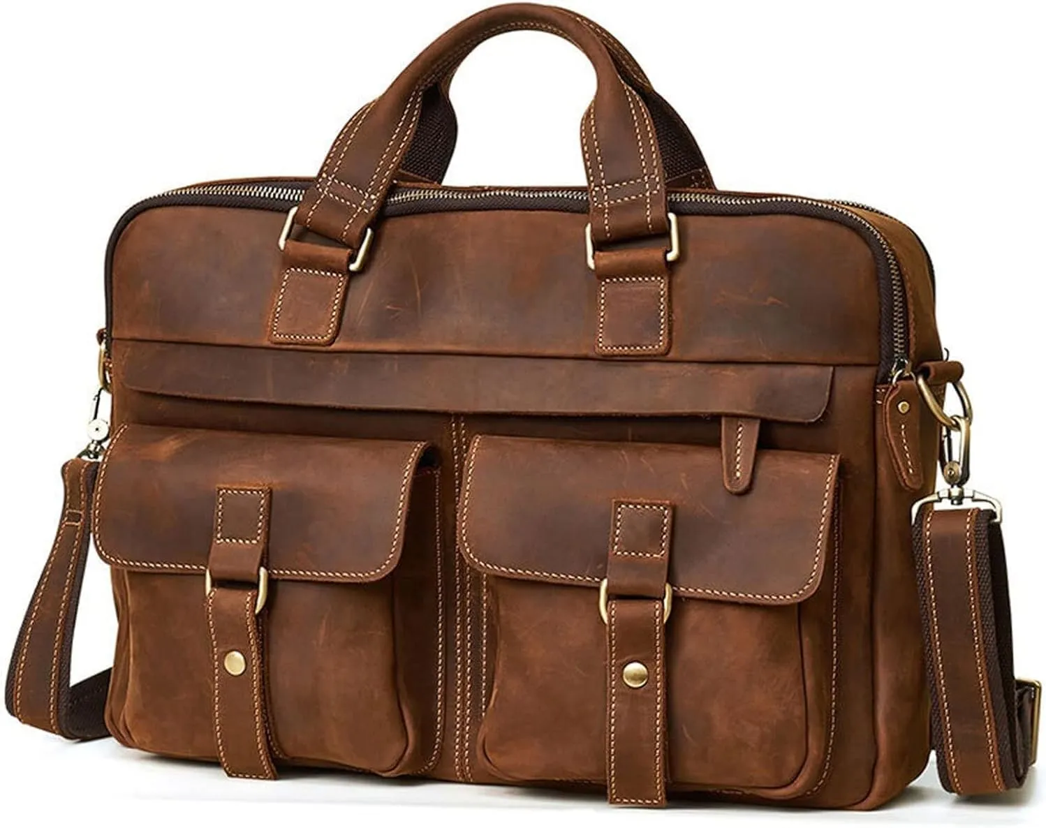 Briefcases for men Large Briefcases MaleGenuine Leather Handbags Male Laptop Bags