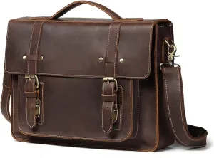 Briefcases for men Leather Briefcase for Men Business Computer Bag Laptop Bags Top Travel Messenger Shoulder Bags