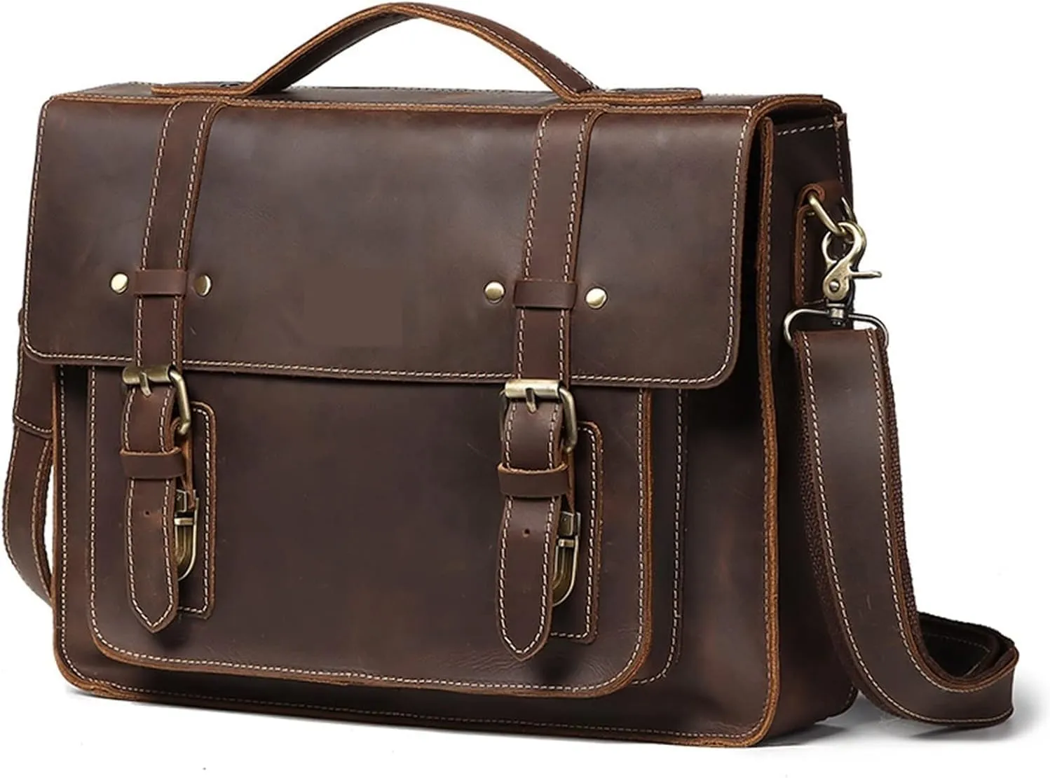 Briefcases for men Leather Briefcase for Men Business Computer Bag Laptop Bags Top Travel Messenger Shoulder Bags