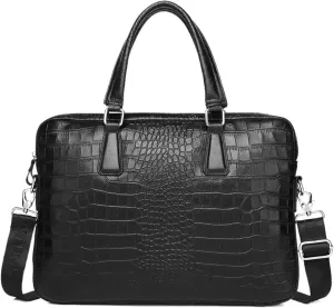 Briefcases Genuine Leather Briefcases Hard for Men 15.6 Inch Laptop Briefcase Bags Computer Bag Handbags
