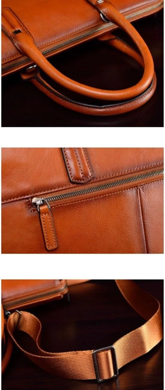 Briefcases Men's Genuine Leather Large Messenger Shoulder Bags Casual Daypacks Handbags Laptop Bags