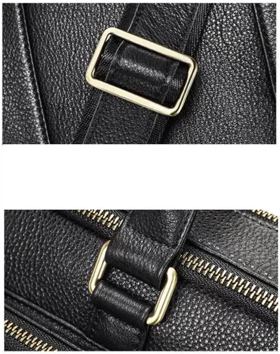 Briefcases Mens Laptop Bags Handbags Genuine Leather Messenger Shoulder Bags Casual Daypacks