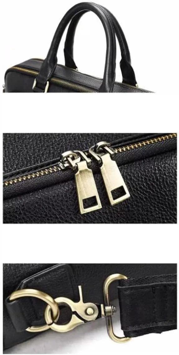 Briefcases Mens Laptop Bags Handbags Genuine Leather Messenger Shoulder Bags Casual Daypacks
