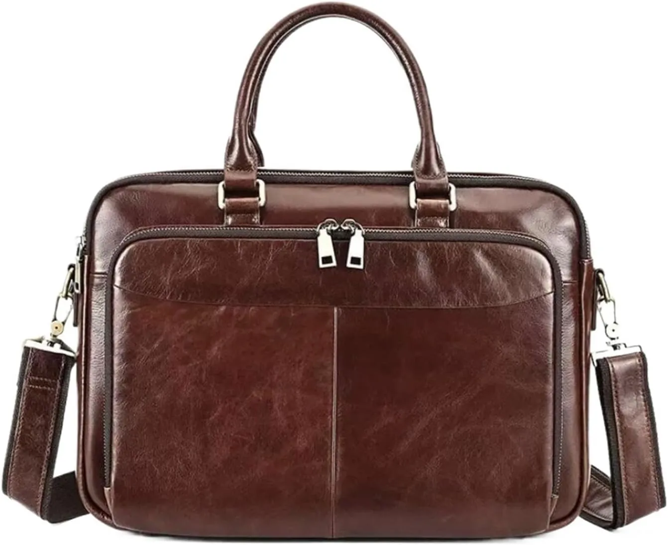 Briefcases Mens Laptop Bags Handbags Genuine Leather Messenger Shoulder Bags Casual Daypacks