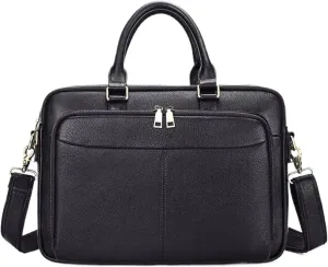 Briefcases Mens Laptop Bags Handbags Genuine Leather Messenger Shoulder Bags Casual Daypacks