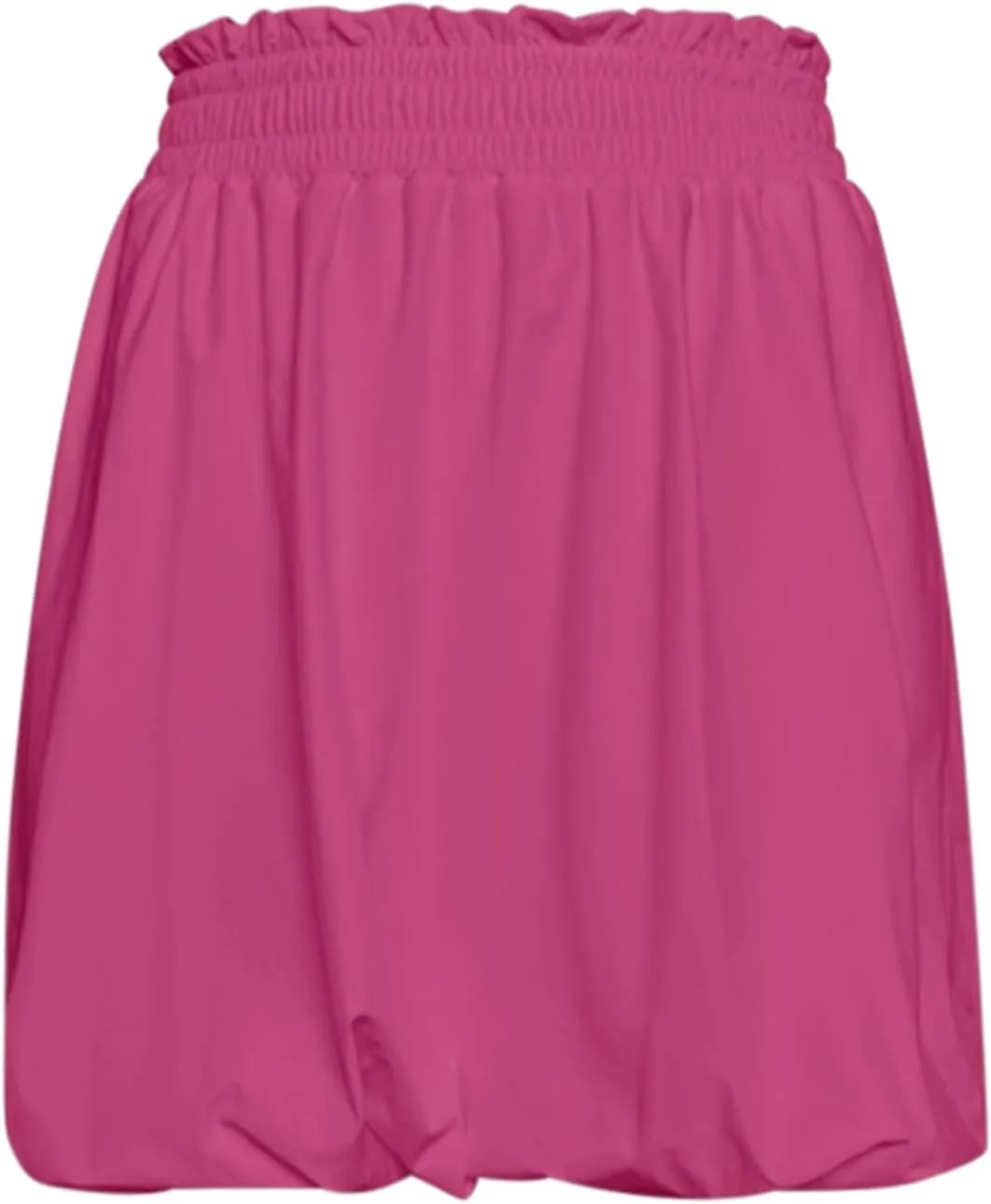 Bubble Skorts for Women Baggy High Waisted Elastic Waist Wide Leg Skirts Comfortable Casual Lighwteight Ruched Skorts