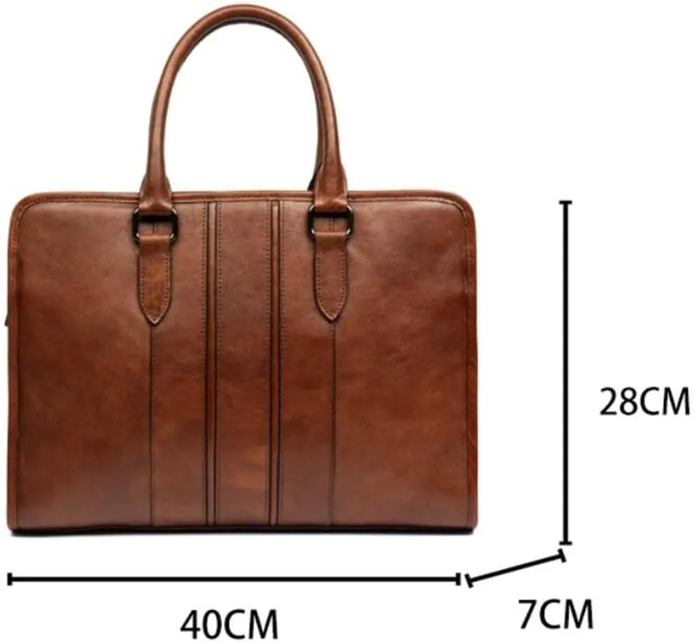Business Briefcases Mens Handbags Messenger Shoulder Bags Genuine Leather Laptop Bags Crossbody Bags Computers Bags