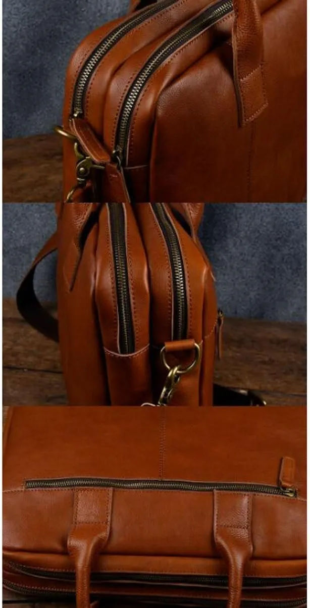 Business Briefcases Mens Handbags Messenger Shoulder Bags Travel Bags Genuine Leather Laptop Bags Carrying Cases