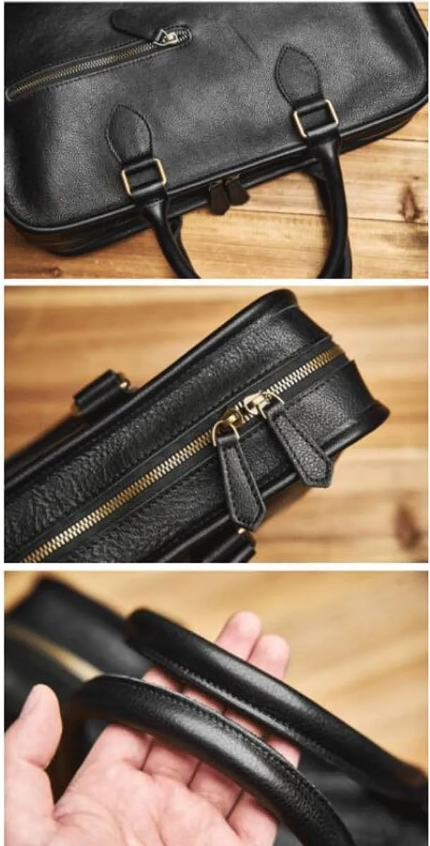 Business Briefcases Mens Messenger Shoulder Bags Genuine Leather Laptop Bags Crossbody Bags Handbags