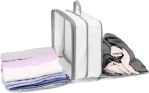 Cambond Double Sided Compression Packing Cubes - Expandable See Through Mesh Compression Cubes for Travel, Separate Clean and Dirty Clothes Efficient Packing Organizers for Road Trip, Cruise