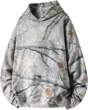 Camo Hoodie Leopard Print Top Sweatshirt Y2k Graphic Oversized Womens Pullover Long Sleeve with Pocket