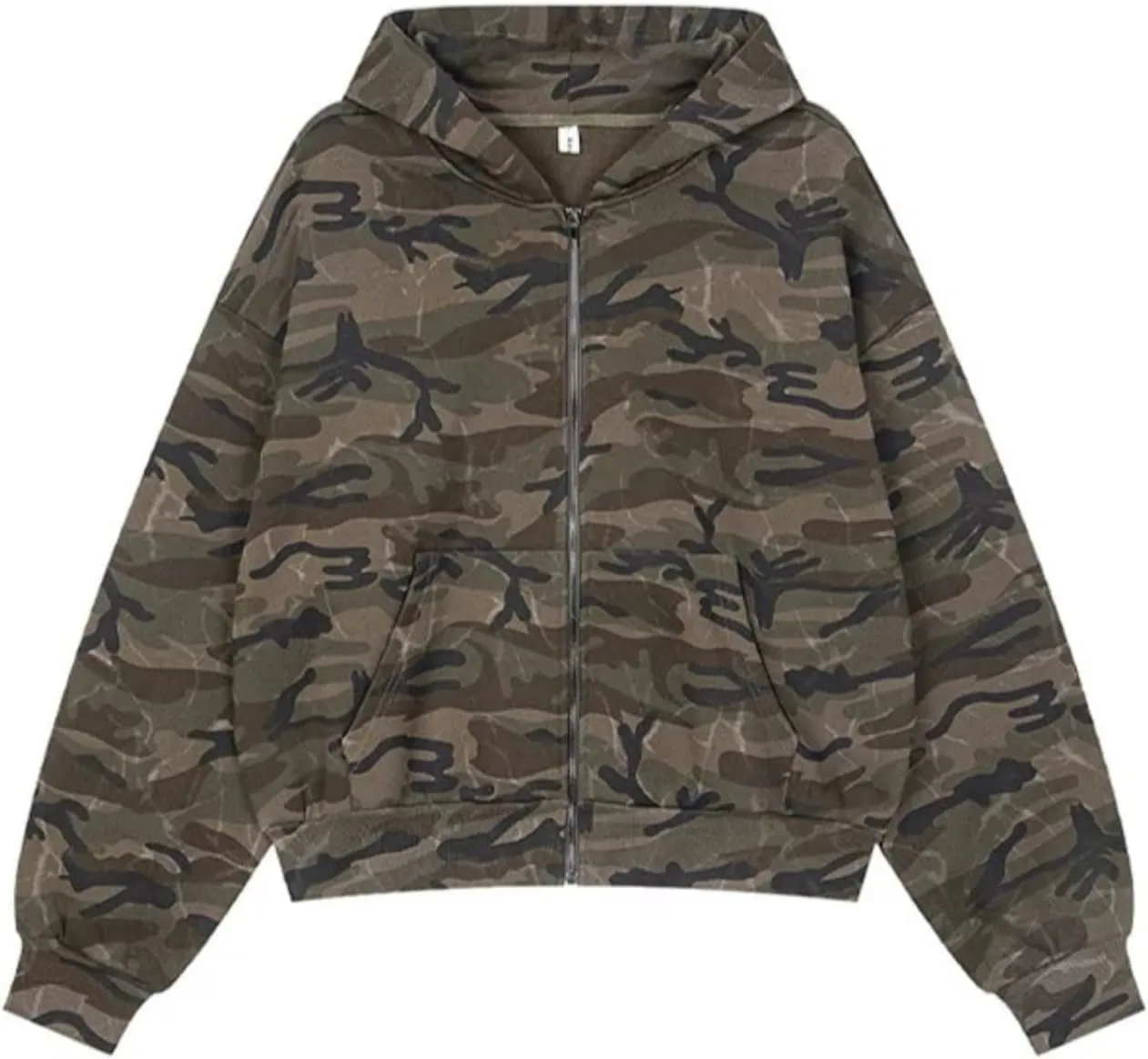 Camo Hoodie Leopard Print Top Sweatshirt Y2k Graphic Oversized Womens Pullover Long Sleeve with Pocket