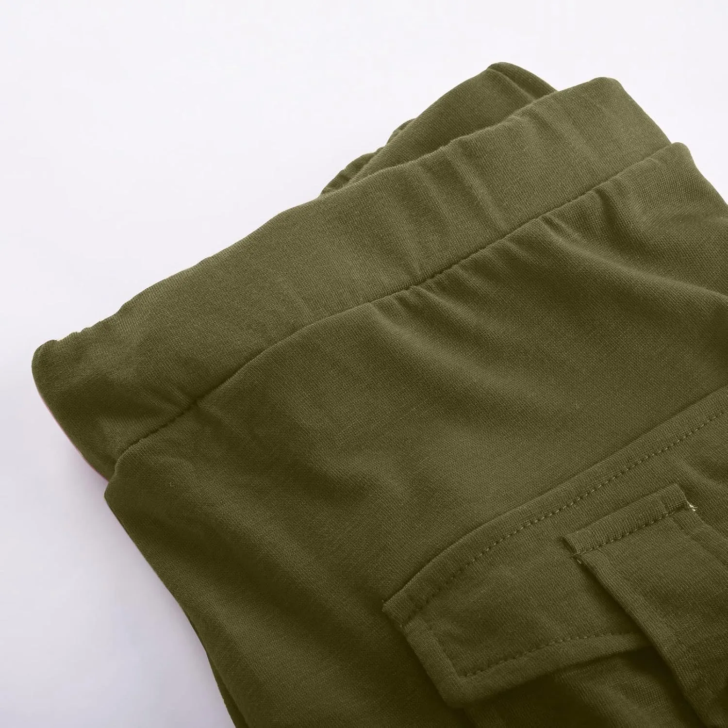 Capri Pants for Women Cropped Yoga Workout Leggings Casual Stretchy Drawstring Jogger Capris with Cargo Pockets