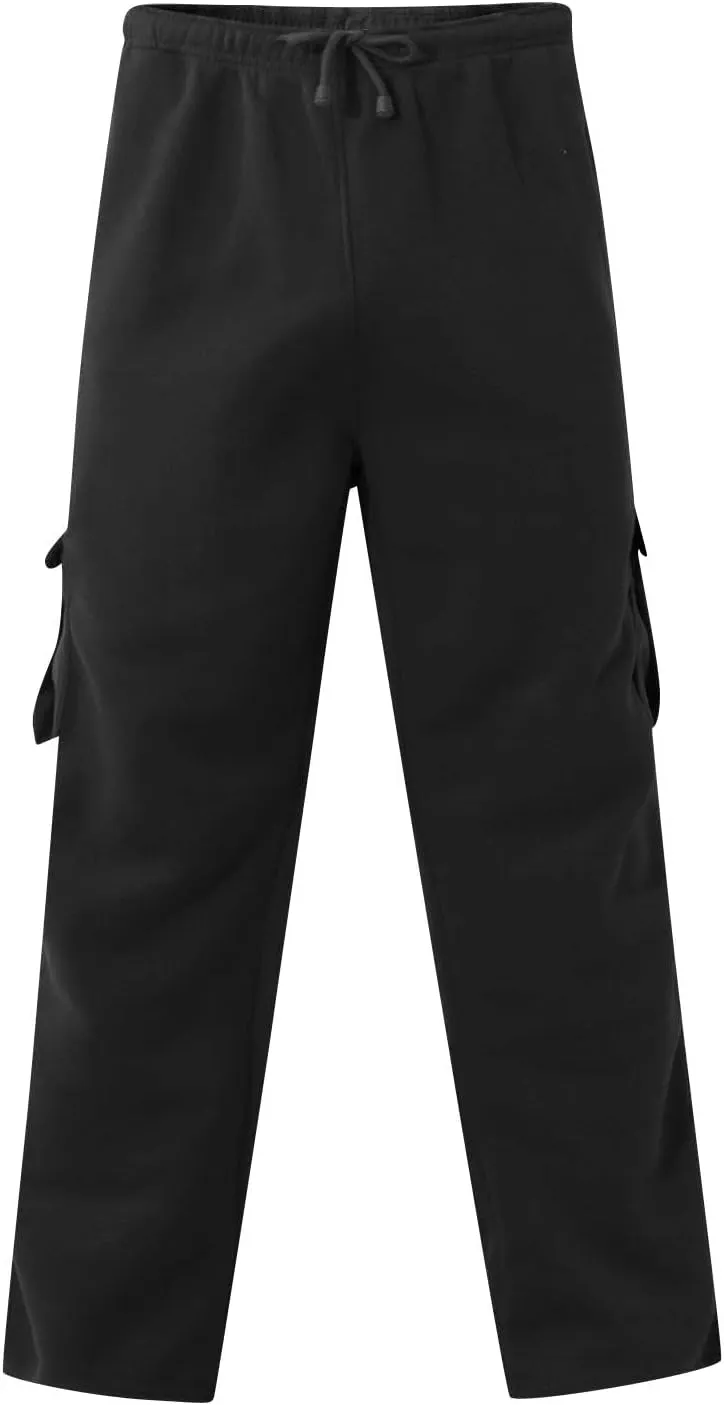 Cargo Pants for Men Baggy Cargo Pants Relaxed Fit Casual Pants Drawstring Trousers Pants with Pockets