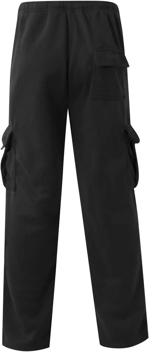 Cargo Pants for Men Baggy Cargo Pants Relaxed Fit Casual Pants Drawstring Trousers Pants with Pockets
