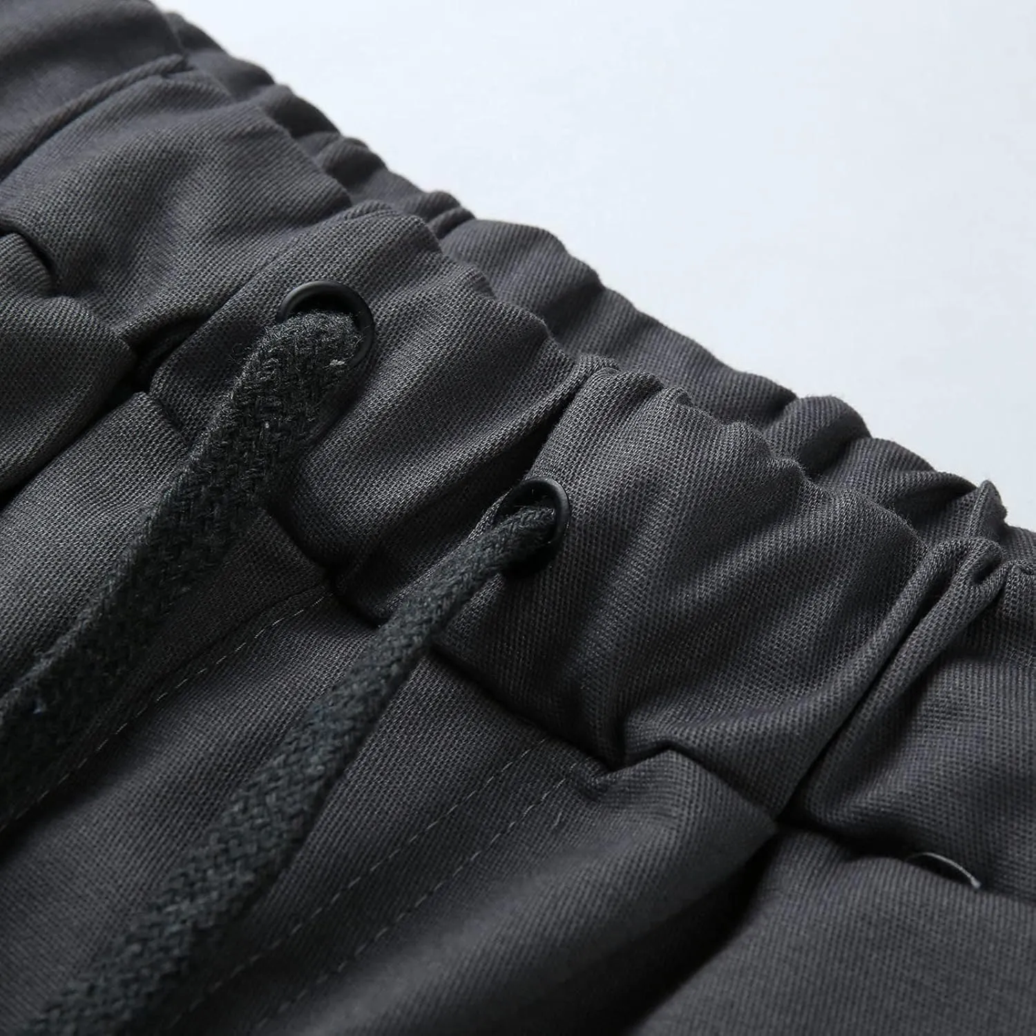 Cargo Pants for Men Big and Tall Hiking Outdoor Elastic Waist Pants with 5 Pockets Men's Cargo Pants Classic Straight