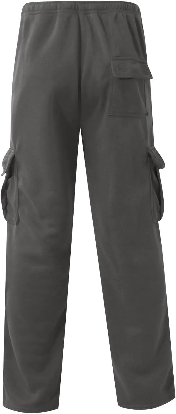 Cargo Sweatpants for Men Tall Baggy Cargo Pant Pants Relaxed Fit Drawstring Trousers Fashion with Pockets