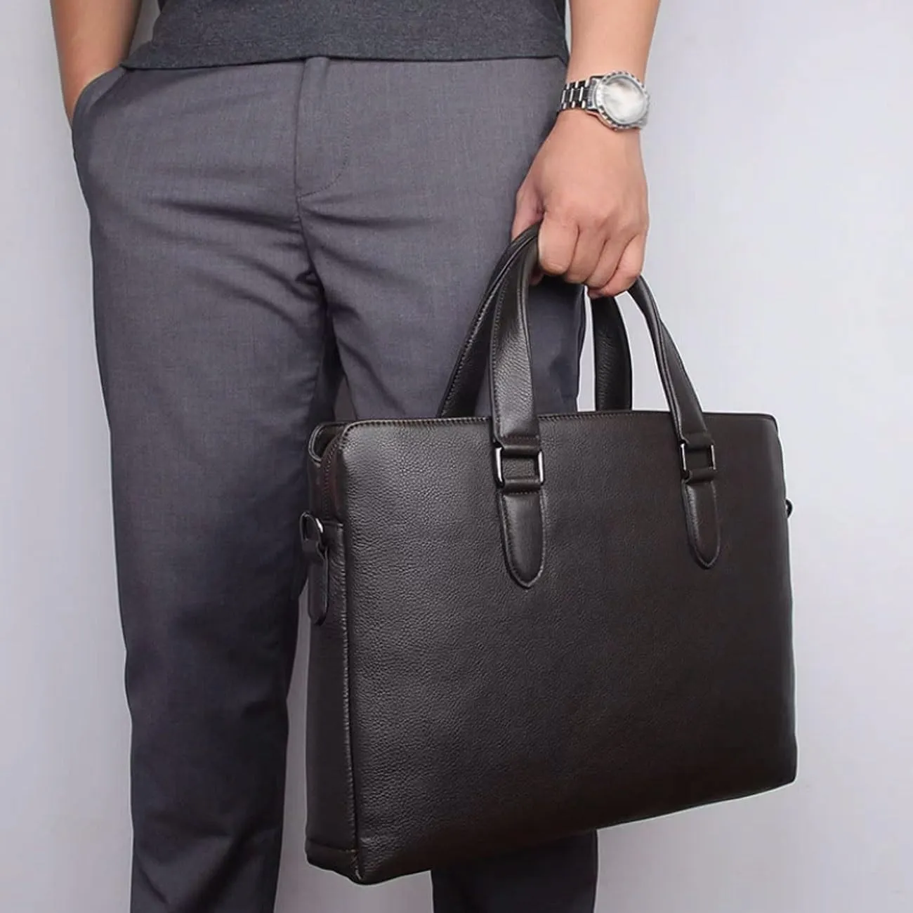 Carrying Cases Men's Leather Shoulder Bags Briefcases Messenger Bags Totes Luggage Bags Laptop Bags Handbags