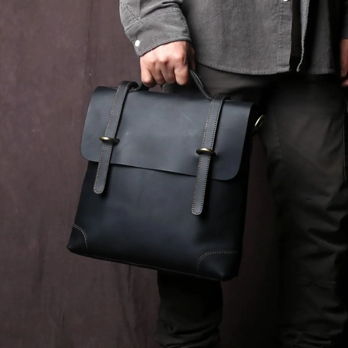 Casual Daypacks Handbags Briefcases Men's Genuine Leather Shoulder Bags Messenger Bags Laptop Bags Luggage Bags