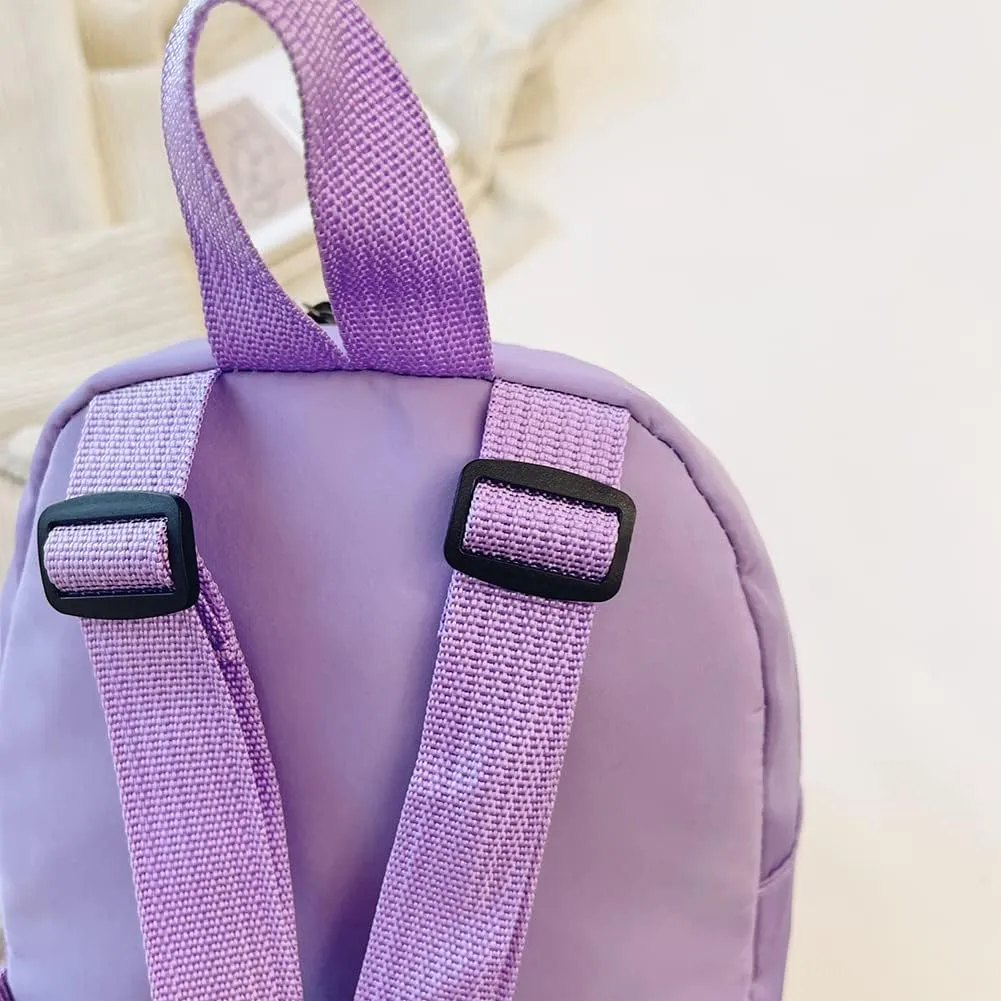 Casual Nylon Women Mini Backpack Fashion Solid Color Preppy Style Female Small Travel Knapsack Rucksacks