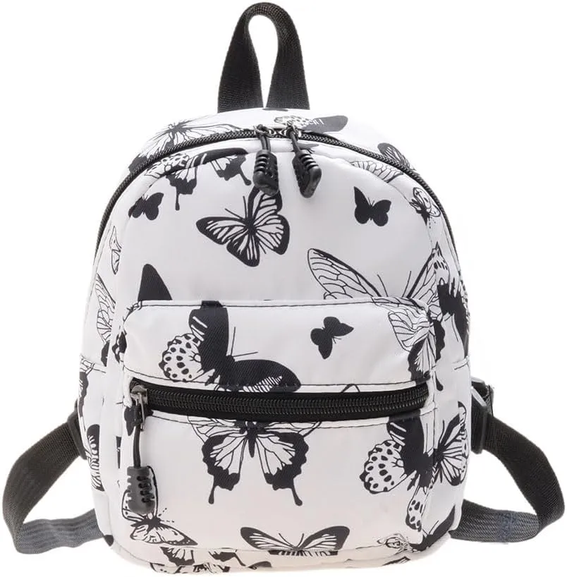 Casual Nylon Women Mini Backpack Fashion Solid Color Preppy Style Female Small Travel Knapsack Rucksacks