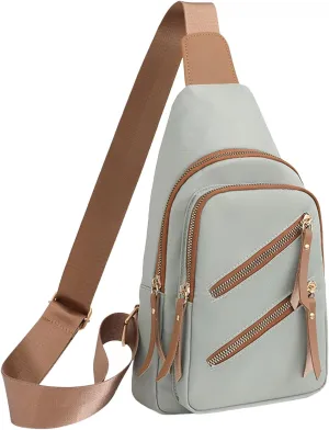 Chest Bag Daypack Fanny Pack Women Messenger Bag Fashionable New Pattern Simple Solid Color Fresh Layered Large