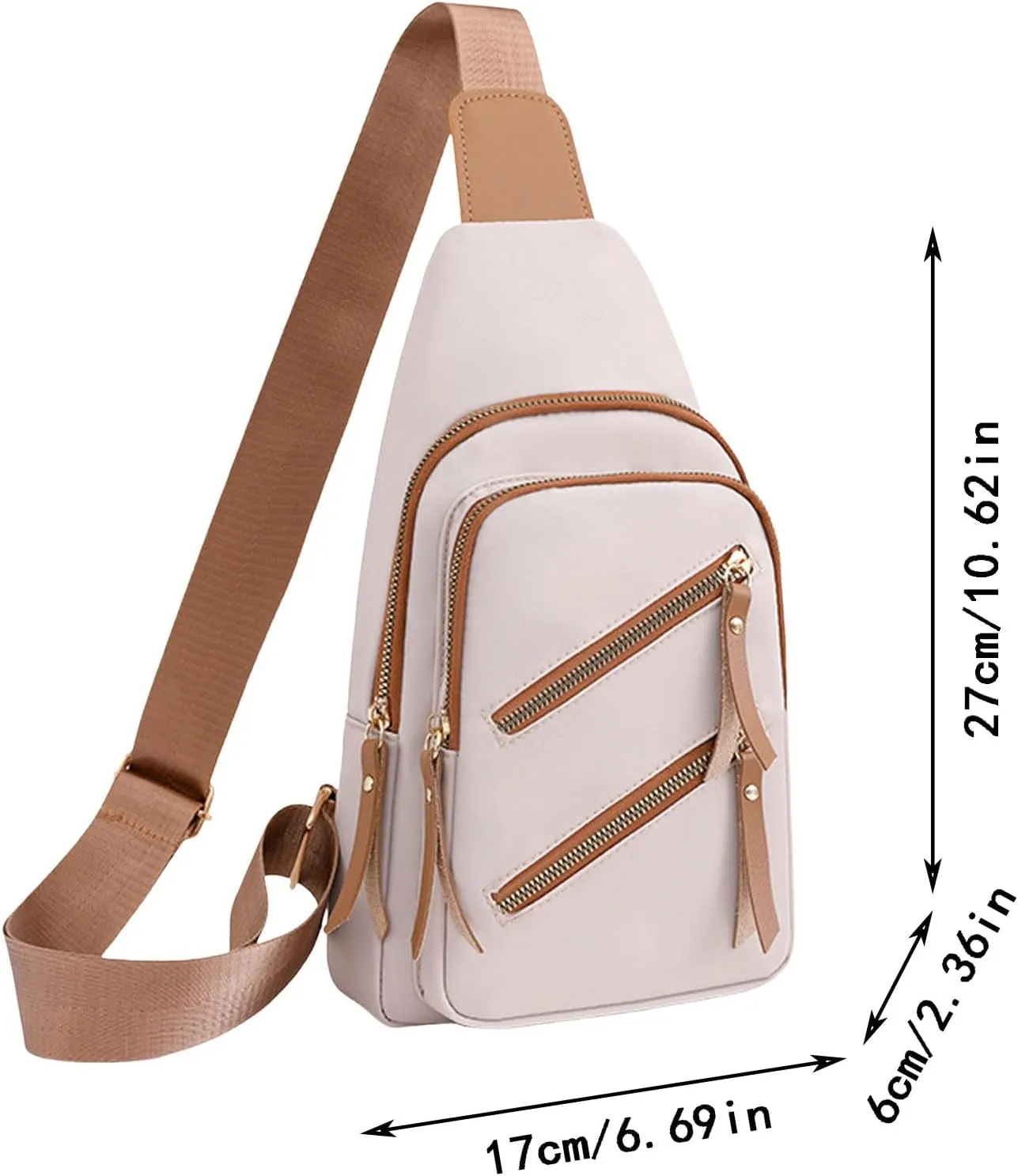 Chest Bag Daypack Fanny Pack Women Messenger Bag Fashionable New Pattern Simple Solid Color Fresh Layered Large