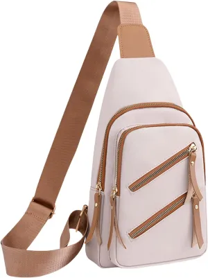 Chest Bag Daypack Fanny Pack Women Messenger Bag Fashionable New Pattern Simple Solid Color Fresh Layered Large