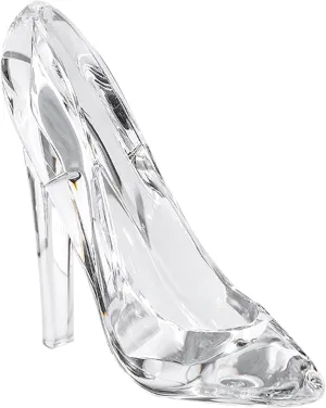 Cinderella Glass Slipper Acrylic Crystal High Heels Shoes Ornament Crystal Shoe Decorative Womens High Heels for Wedding and Birthday