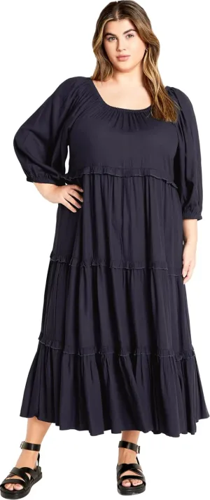 City Chic Women's Citychic Plus Size Dress Heather Tier