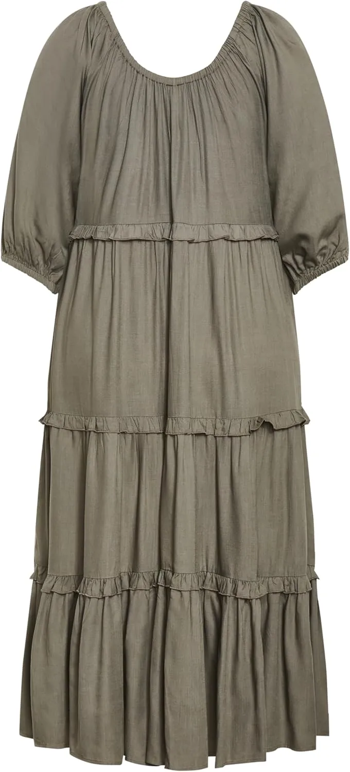 City Chic Women's Citychic Plus Size Dress Heather Tier