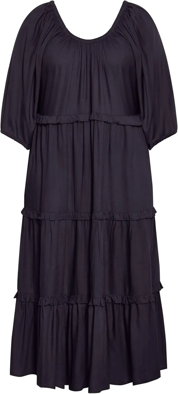 City Chic Women's Citychic Plus Size Dress Heather Tier