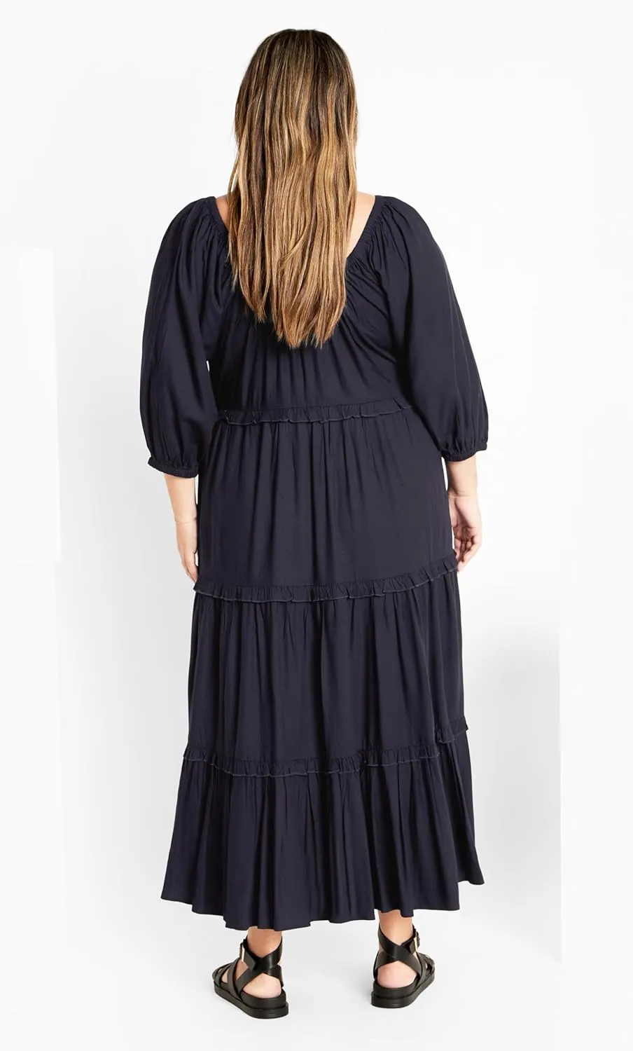 City Chic Women's Citychic Plus Size Dress Heather Tier
