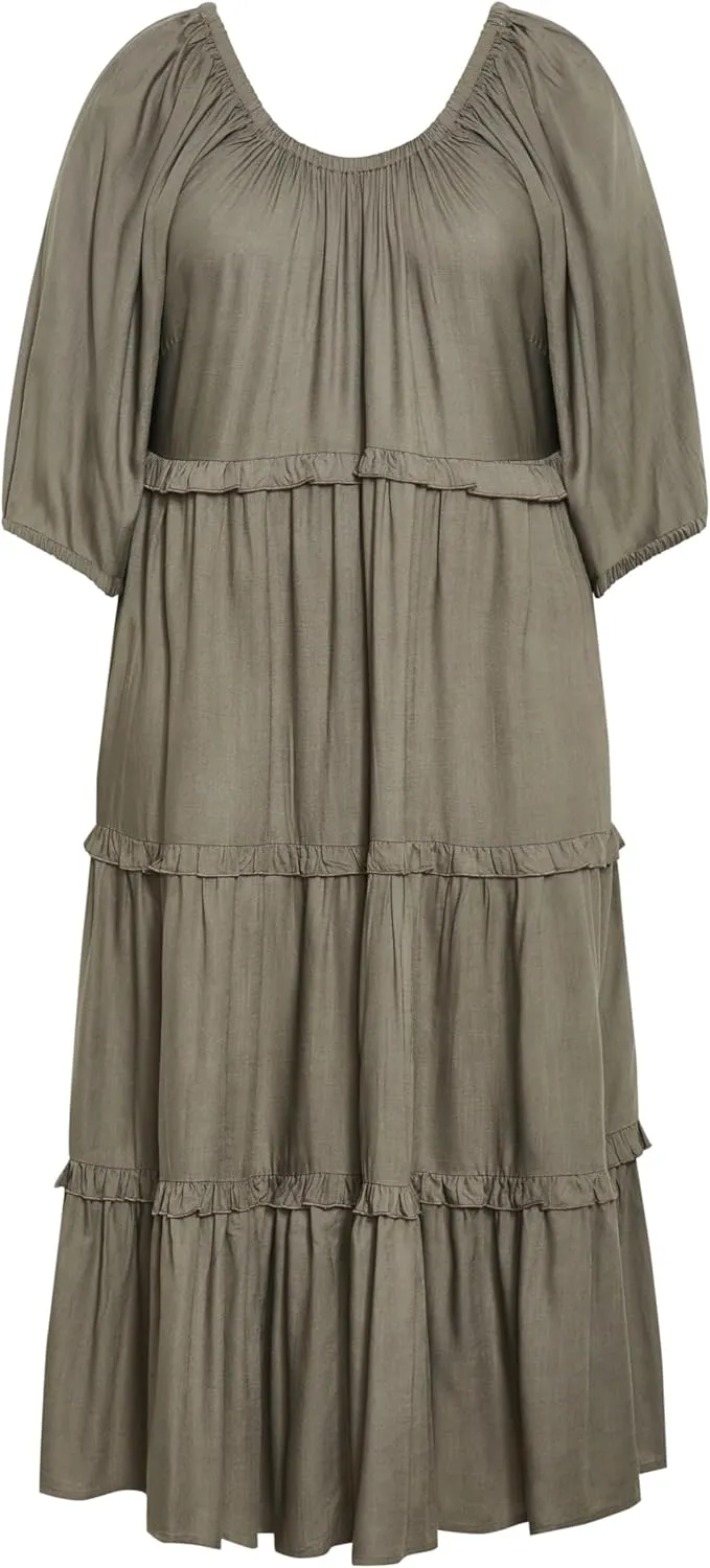 City Chic Women's Citychic Plus Size Dress Heather Tier