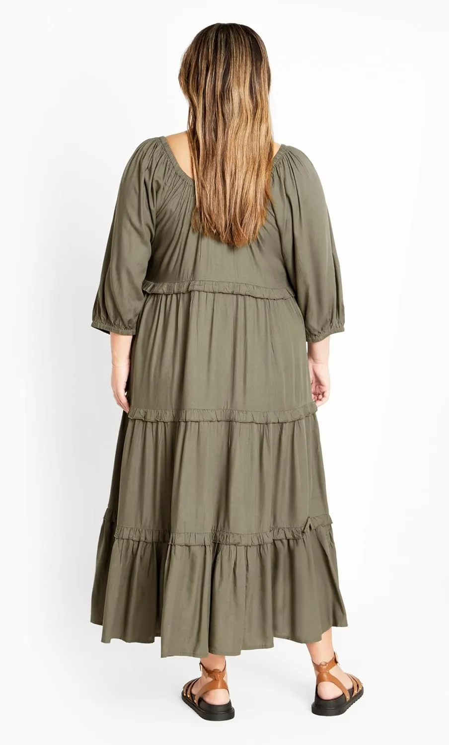 City Chic Women's Citychic Plus Size Dress Heather Tier