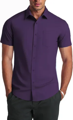 COOFANDY Mens Dress Shirts Soft Modal Business Casual Button Down Shirts Lightweight Spring Summer Shirts