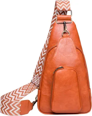 Crossbody Bag Sling Bags for Women Leather Small Fanny Pack Crossbody Bags Chest Bag for Women
