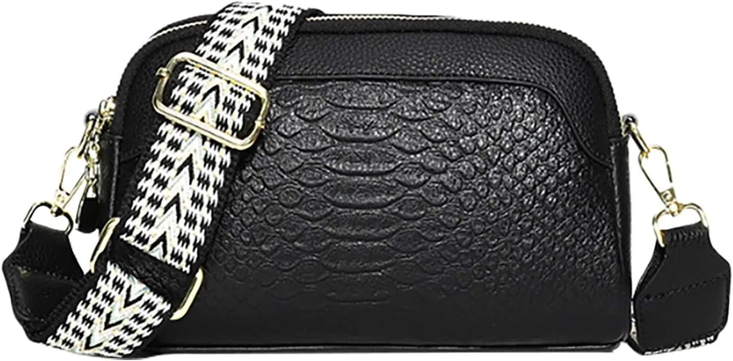 Crossbody Bags for Women Faux Leather Small Shoulder Purse with Adjustable Straps Simple Fashion Square Tote Bag