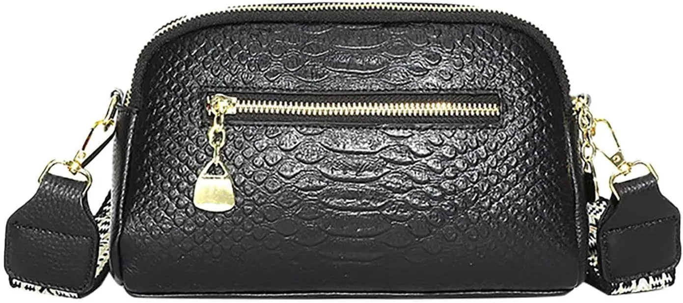 Crossbody Bags for Women Faux Leather Small Shoulder Purse with Adjustable Straps Simple Fashion Square Tote Bag