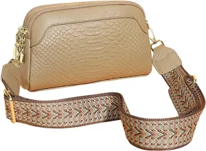 Crossbody Bags for Women Faux Leather Small Shoulder Purse with Adjustable Straps Simple Fashion Square Tote Bag