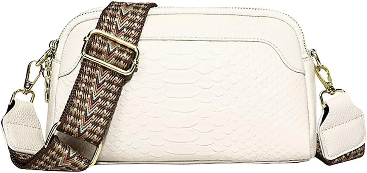 Crossbody Bags for Women Faux Leather Small Shoulder Purse with Adjustable Straps Simple Fashion Square Tote Bag