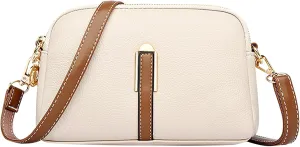 Crossbody Purses For Women Casual Adjustable Strap Ladies Shoulder Bag Shoulder Tote Bag (Beige, One Size)