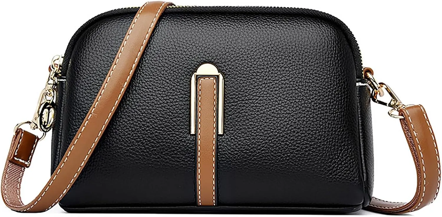 Crossbody Purses For Women Casual Adjustable Strap Ladies Shoulder Bag Shoulder Tote Bag (Black, One Size)