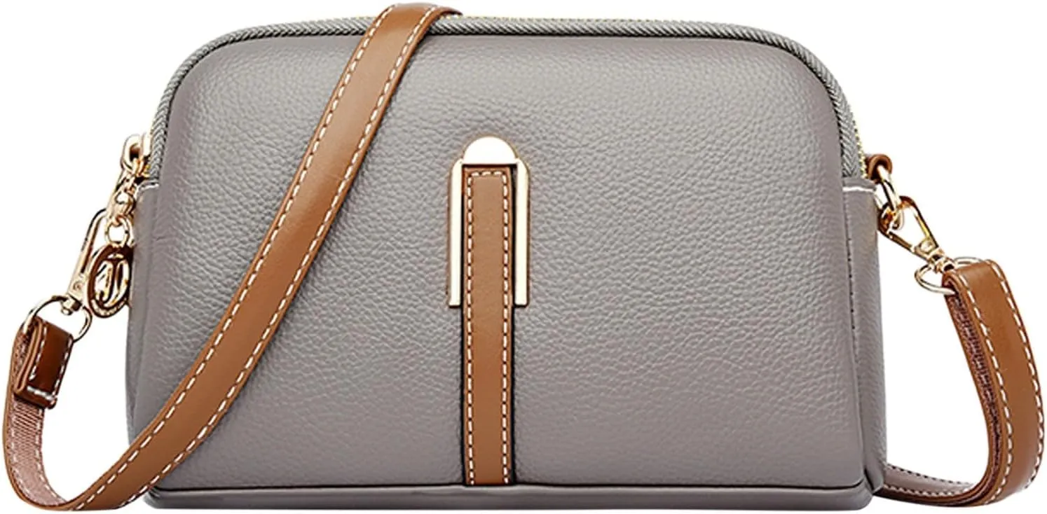 Crossbody Purses For Women Casual Adjustable Strap Ladies Shoulder Bag Shoulder Tote Bag (Grey, One Size)