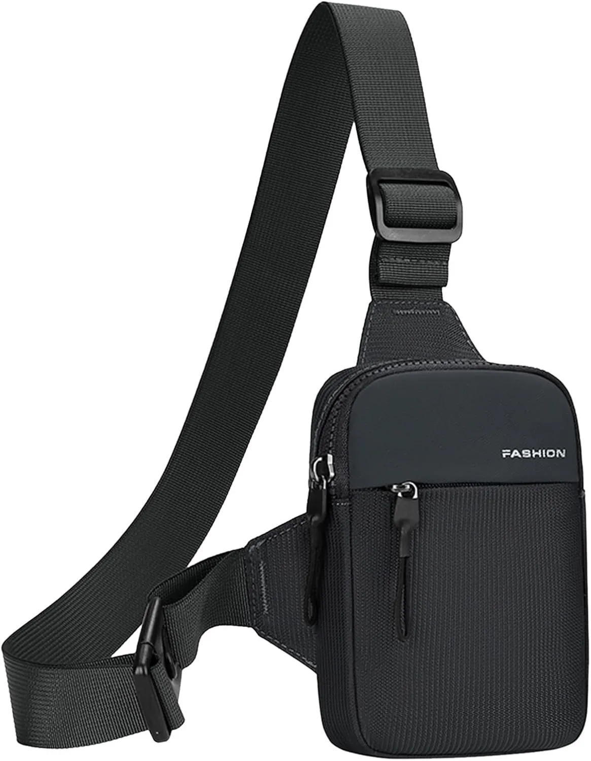 Cute Backpack for Teen s with Charger Men Chest Bag Fashion Wallet Casual Shoulder Bag (Black, One Size)