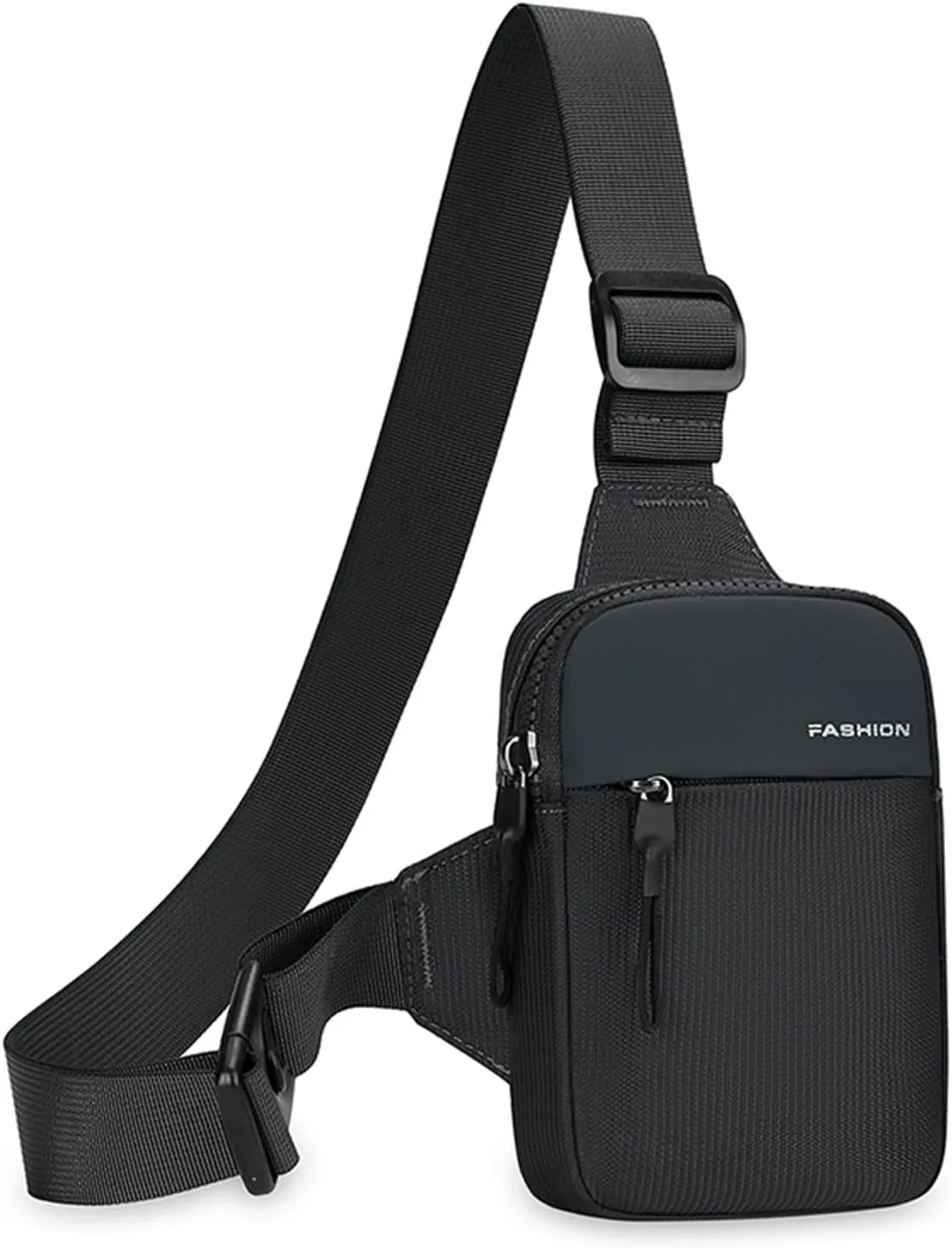 Cute Backpack for Teen s with Charger Men Chest Bag Fashion Wallet Casual Shoulder Bag (Black, One Size)